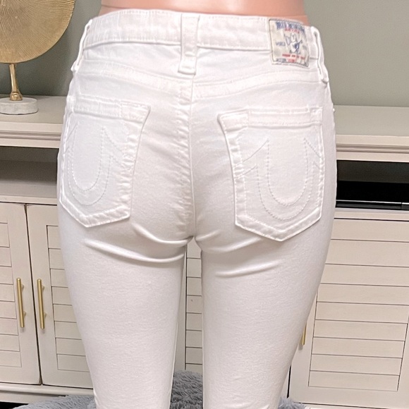 Authentic True Religion Distressed Skinny Jeans. Size 29. Stretch w/Spandex. - Picture 5 of 7